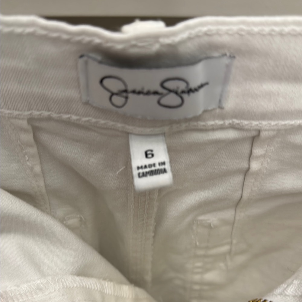 Women's White Jeans - Picture 2 of 3